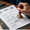 Autenticación Legal y Apostilla de la Haya en Cuba Expediente de documentos cubanos con sellos oficiales de autenticación legal y Apostilla.