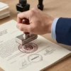 Trámite Rápido de Apostilla en Cuba Gestor revisando documentos legalizados listos para envío internacional.